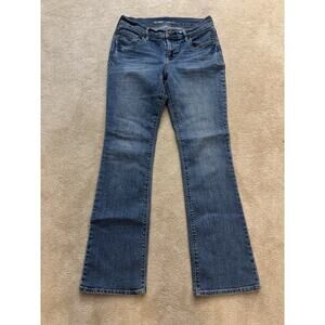 Old Navy womens bootcut jeans size 2 stretch mid rise med wash